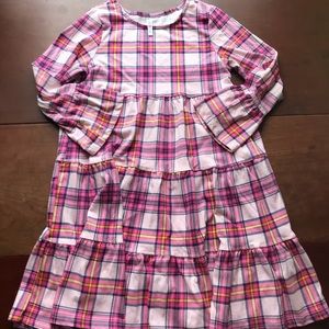 Fabkids size lg 10/12 pink plaid dress